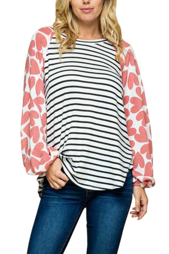 Heart Puff Top UJ1275
